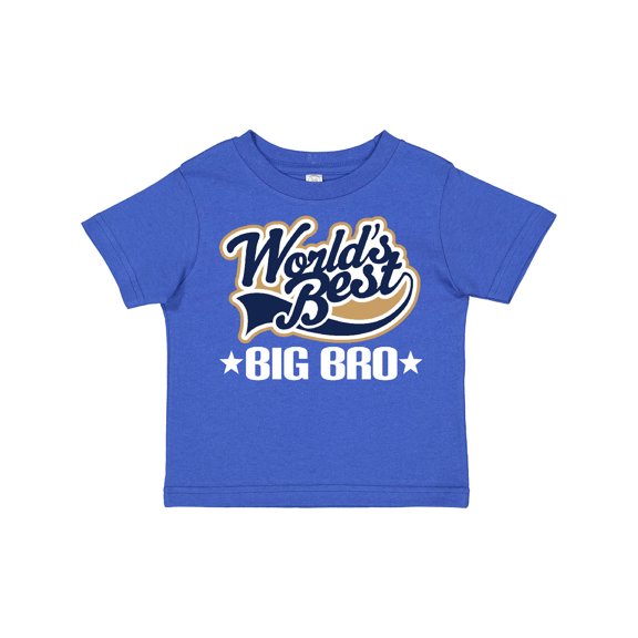 Inktastic Worlds Best Big Bro Gift for Brother Boys Toddler T-Shirt