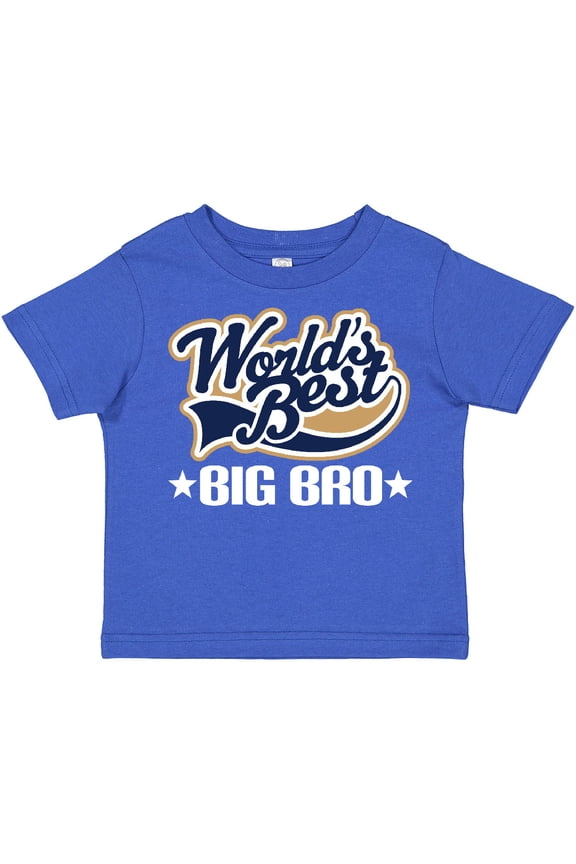 Worlds Best Big Bro Gift for Brother Boys Toddler T-Shirt