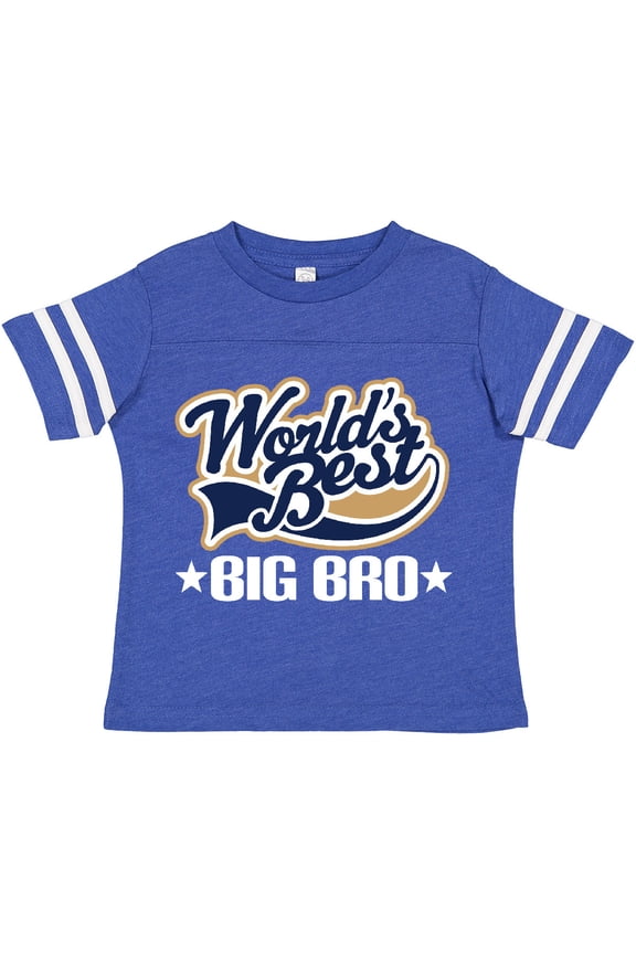 Worlds Best Big Bro Gift for Brother Boys Toddler T-Shirt