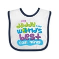 thumbnail image 1 of Inktastic Worlds Best Coal Miner Daddy Boys or Girls Baby Bib, 1 of 4