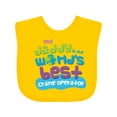 thumbnail image 1 of Inktastic Worlds Best Crane Operator Daddy Boys or Girls Baby Bib, 1 of 4