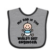 thumbnail image 1 of Inktastic Worlds Best Engineer Dad Boys Baby Bib, 1 of 4