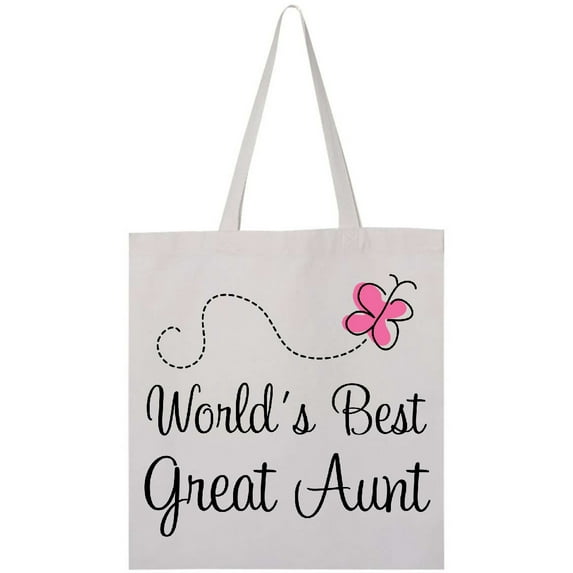 Inktastic Worlds Best Great Aunt Tote Bag