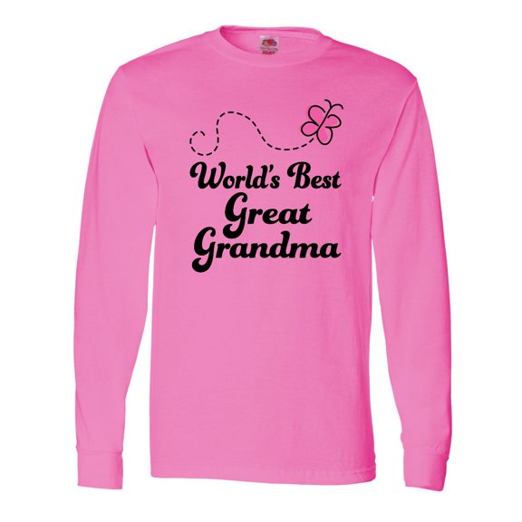 Inktastic Worlds Best Great Grandma Long Sleeve T-Shirt