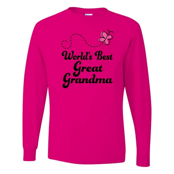 Inktastic Worlds Best Great Grandma Long Sleeve T-Shirt