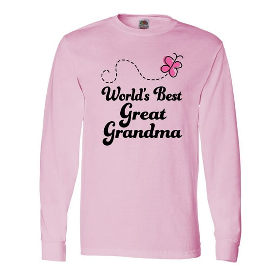 Inktastic Worlds Best Great Grandma Long Sleeve T-Shirt