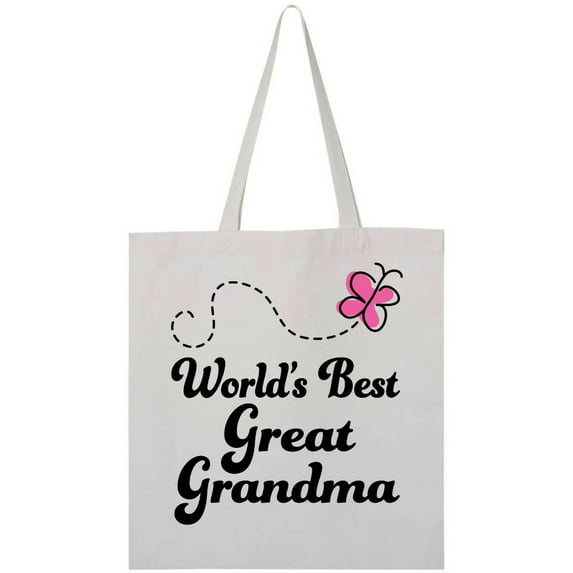 Inktastic Worlds Best Great Grandma Tote Bag