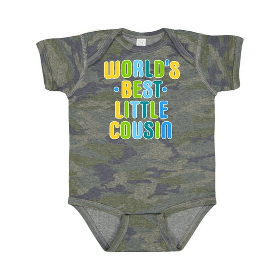 Inktastic Worlds Best Little Cousin Boys Baby Bodysuit