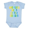 thumbnail image 1 of Inktastic Worlds Best Little Cousin Boys Baby Bodysuit, 1 of 5
