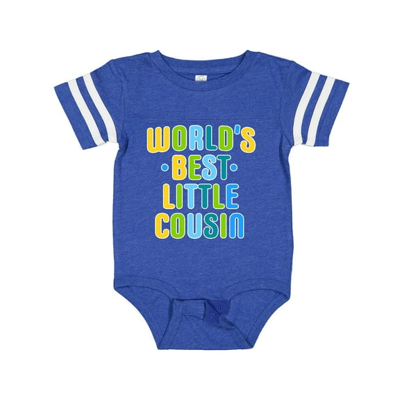 Inktastic Worlds Best Little Cousin Boys Baby Bodysuit