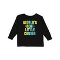 thumbnail image 1 of Inktastic Worlds Best Little Cousin Boys Long Sleeve Toddler T-Shirt, 1 of 5