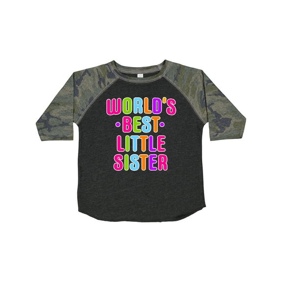 Inktastic Worlds Best Little Sister Girls Toddler T-Shirt