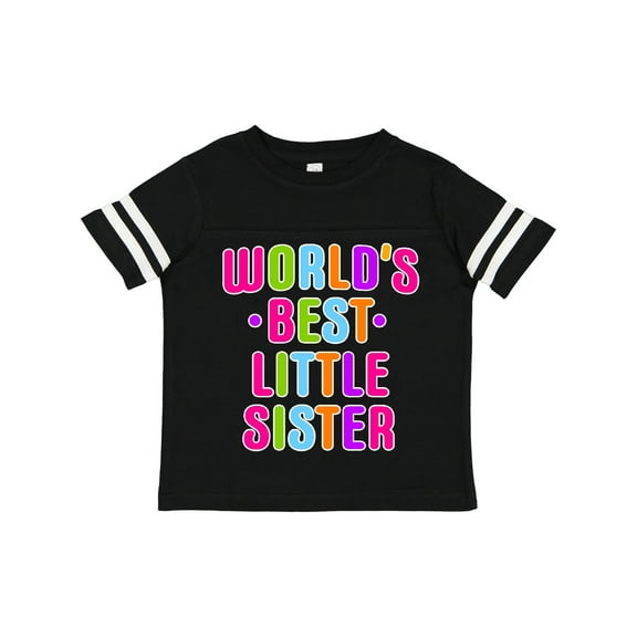 Inktastic Worlds Best Little Sister Girls Toddler T-Shirt