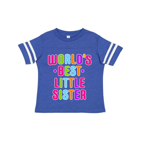 Inktastic Worlds Best Little Sister Girls Toddler T-Shirt