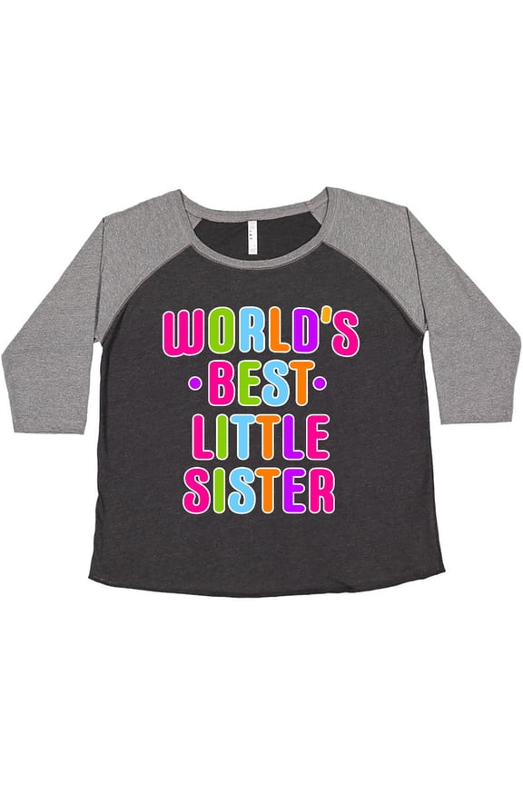 Worlds Best Little Sister Women's Plus Size T-Shirt