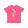 thumbnail image 1 of Inktastic Worlds Best Little Sister Youth T-Shirt, 1 of 5