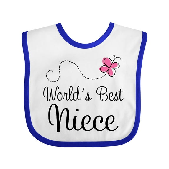Inktastic Worlds Best Niece Girls Baby Bib
