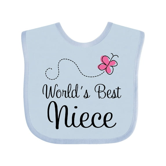 Inktastic Worlds Best Niece Girls Baby Bib