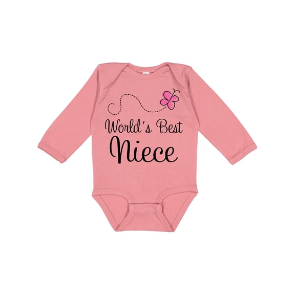 Inktastic Worlds Best Niece Girls Long Sleeve Baby Bodysuit