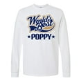thumbnail image 1 of Inktastic Worlds Best Poppy Grandpa Long Sleeve T-Shirt, 1 of 5