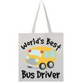 thumbnail image 1 of Inktastic Worlds Best School Bus Driver Tote Bag, 1 of 4