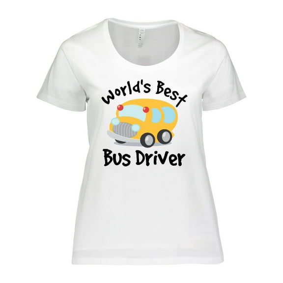 Inktastic Worlds Best School Bus Driver Women's Plus Size T-Shirt