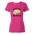 thumbnail image 1 of Inktastic Worlds Best School Bus Driver Women's T-Shirt, 1 of 5