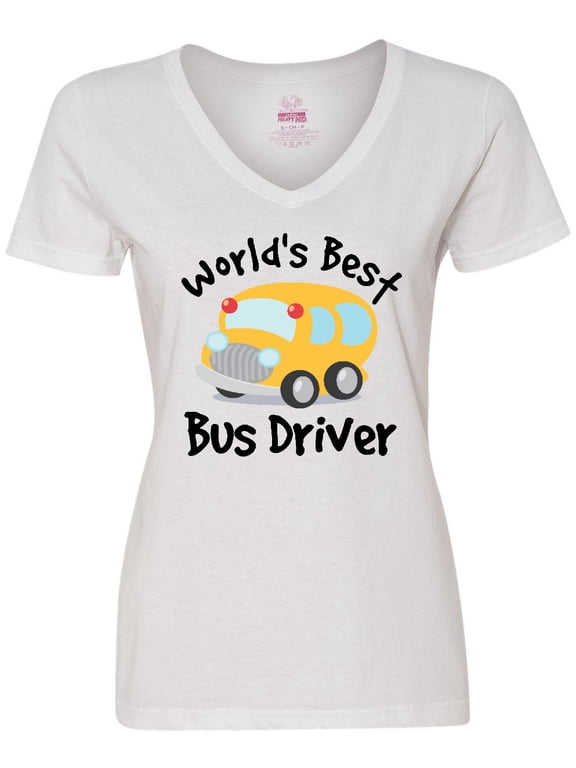 Worlds Best School Bus Driver Women's V-Neck T-Shirt