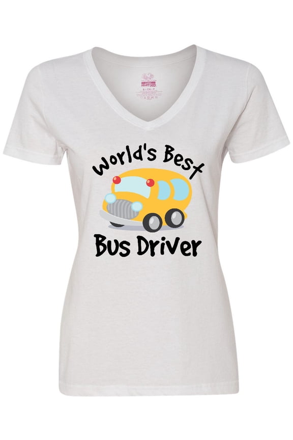 Worlds Best School Bus Driver Women's V-Neck T-Shirt