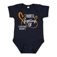 thumbnail image 1 of Inktastic Worth Fighting for Leukemia Awareness Orange Heart Boys or Girls Baby Bodysuit, 1 of 5