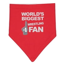 Inktastic Wrestling Fan Sports Baby Bandana Bib
