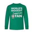 thumbnail image 1 of Inktastic Wrestling Fan Sports Long Sleeve Youth T-Shirt, 1 of 5