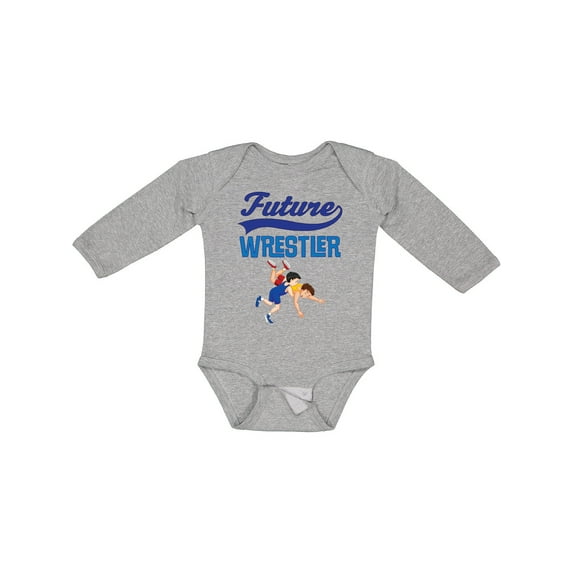 Inktastic Wrestling Future Wrestler Boys Long Sleeve Baby Bodysuit