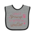 thumbnail image 1 of Inktastic Wrestling Future Wrestler Girls Boys or Girls Baby Bib, 1 of 4