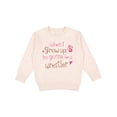 thumbnail image 1 of Inktastic Wrestling Future Wrestler Girls Toddler Sweatshirt, 1 of 4