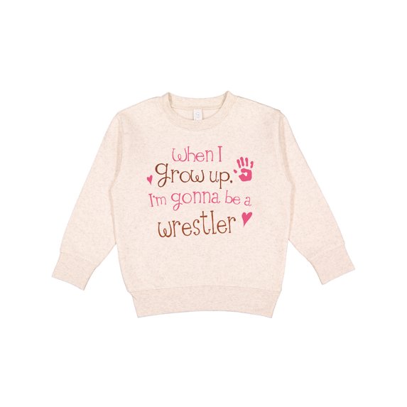 Inktastic Wrestling Future Wrestler Girls Toddler Sweatshirt