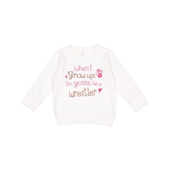 Inktastic Wrestling Future Wrestler Girls Toddler Sweatshirt