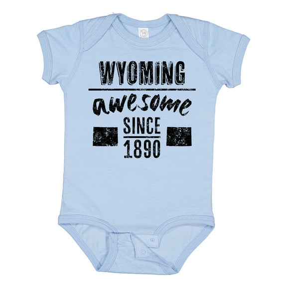 Inktastic Wyoming Awesome Since 1890 Boys or Girls Baby Bodysuit