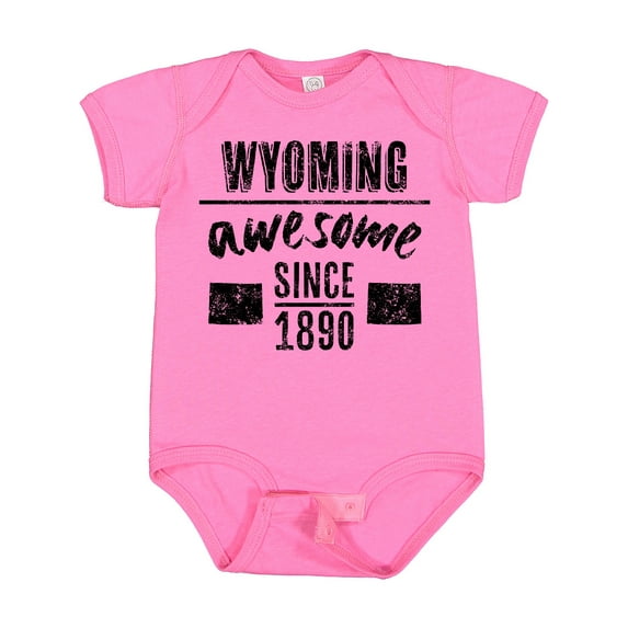 Inktastic Wyoming Awesome Since 1890 Boys or Girls Baby Bodysuit