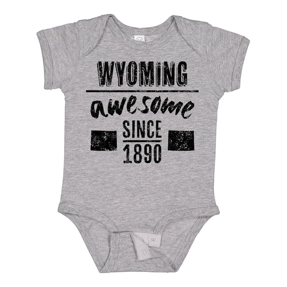 Inktastic Wyoming Awesome Since 1890 Boys or Girls Baby Bodysuit