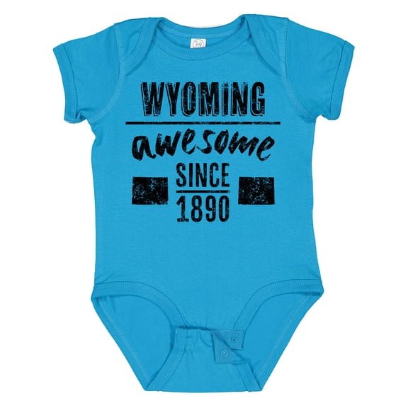 Inktastic Wyoming Awesome Since 1890 Boys or Girls Baby Bodysuit
