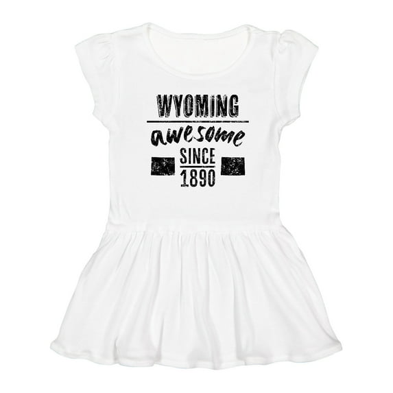 Inktastic Wyoming Awesome Since 1890 Girls Toddler Dress
