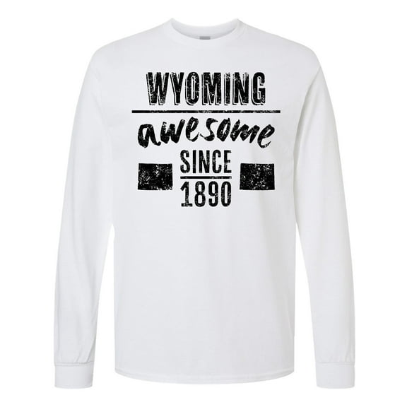 Inktastic Wyoming Awesome Since 1890 Long Sleeve T-Shirt