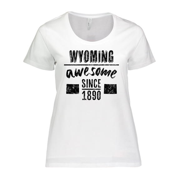 Inktastic Wyoming Awesome Since 1890 Women's Plus Size T-Shirt