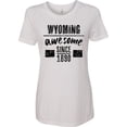 thumbnail image 1 of Inktastic Wyoming Awesome Since 1890 Women's T-Shirt, 1 of 5