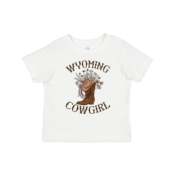 Inktastic Wyoming Cowgirl Western Rodeo Girls Toddler T-Shirt