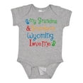 thumbnail image 1 of Inktastic Wyoming Grandma Loves Me Boys or Girls Baby Bodysuit, 1 of 5