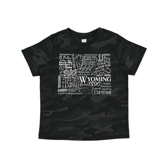 Inktastic Wyoming State Word Salad Boys or Girls Toddler T-Shirt