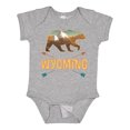 thumbnail image 1 of Inktastic Wyoming Vacation Bear Silhouette Boys or Girls Baby Bodysuit, 1 of 5
