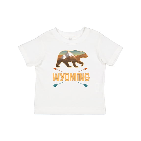 Inktastic Wyoming Vacation Bear Silhouette Boys or Girls Baby T-Shirt